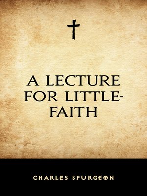 cover image of A Lecture for Little-Faith